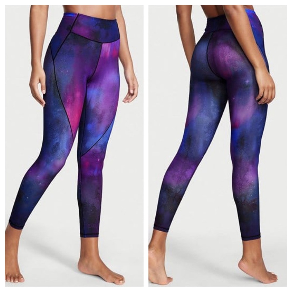 VS VICTORIAS SECRET PINK SWEAT ON POINT PANT TIGHT LEGGING SWEATS GALAXY L/14